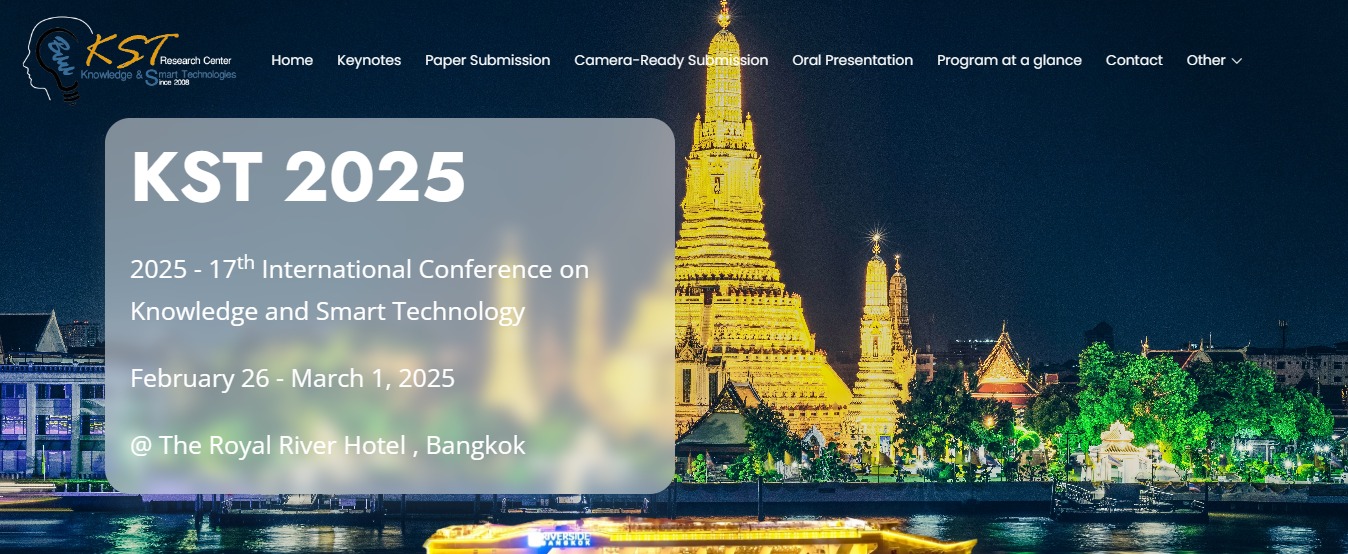 The 17th International Conference on Knowledge and Smart Technology 2025 (17th# KST 2025)