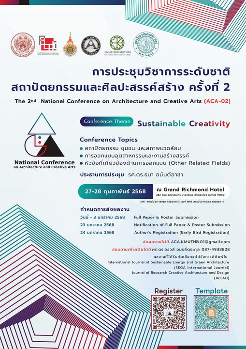 การประชุมวิชาการระดับชาติสถาปัตยกรรมและศิลปะสรรค์สร้าง ครั้งที่ 2