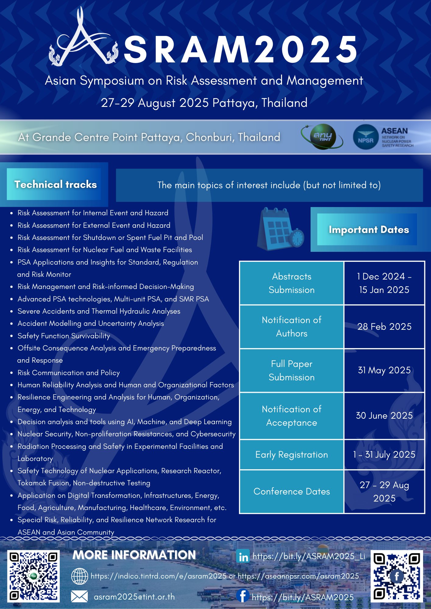 Asian Symposium on Risk Assessment and Management 2025 (ASRAM 2025)