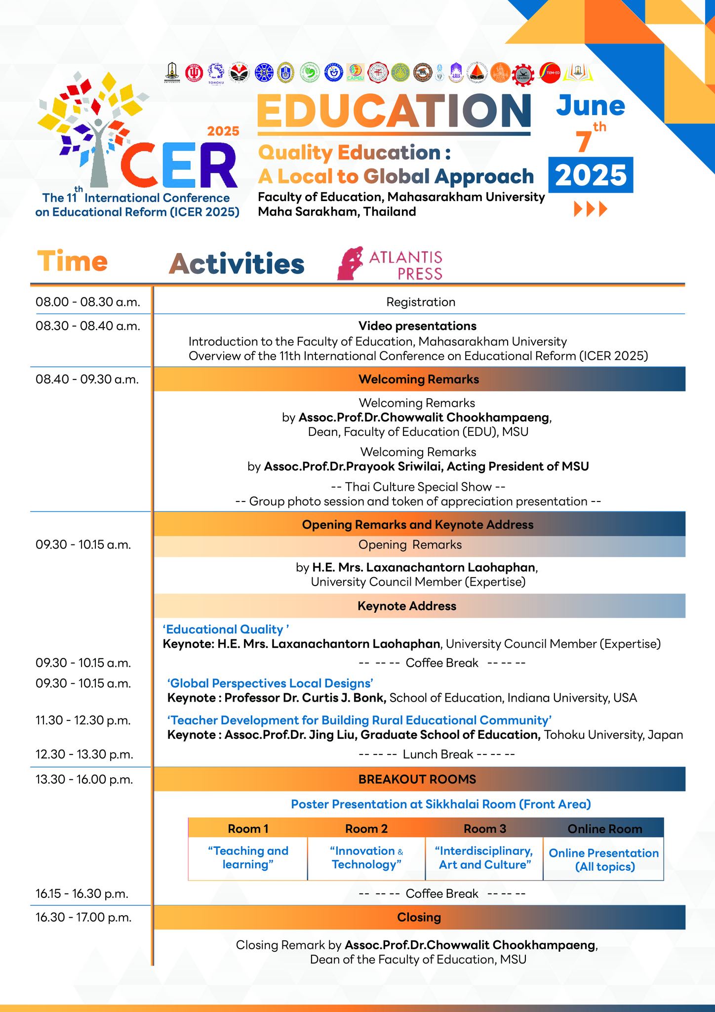 The 11th International Conference on Education Reform (11th# ICER 2025)