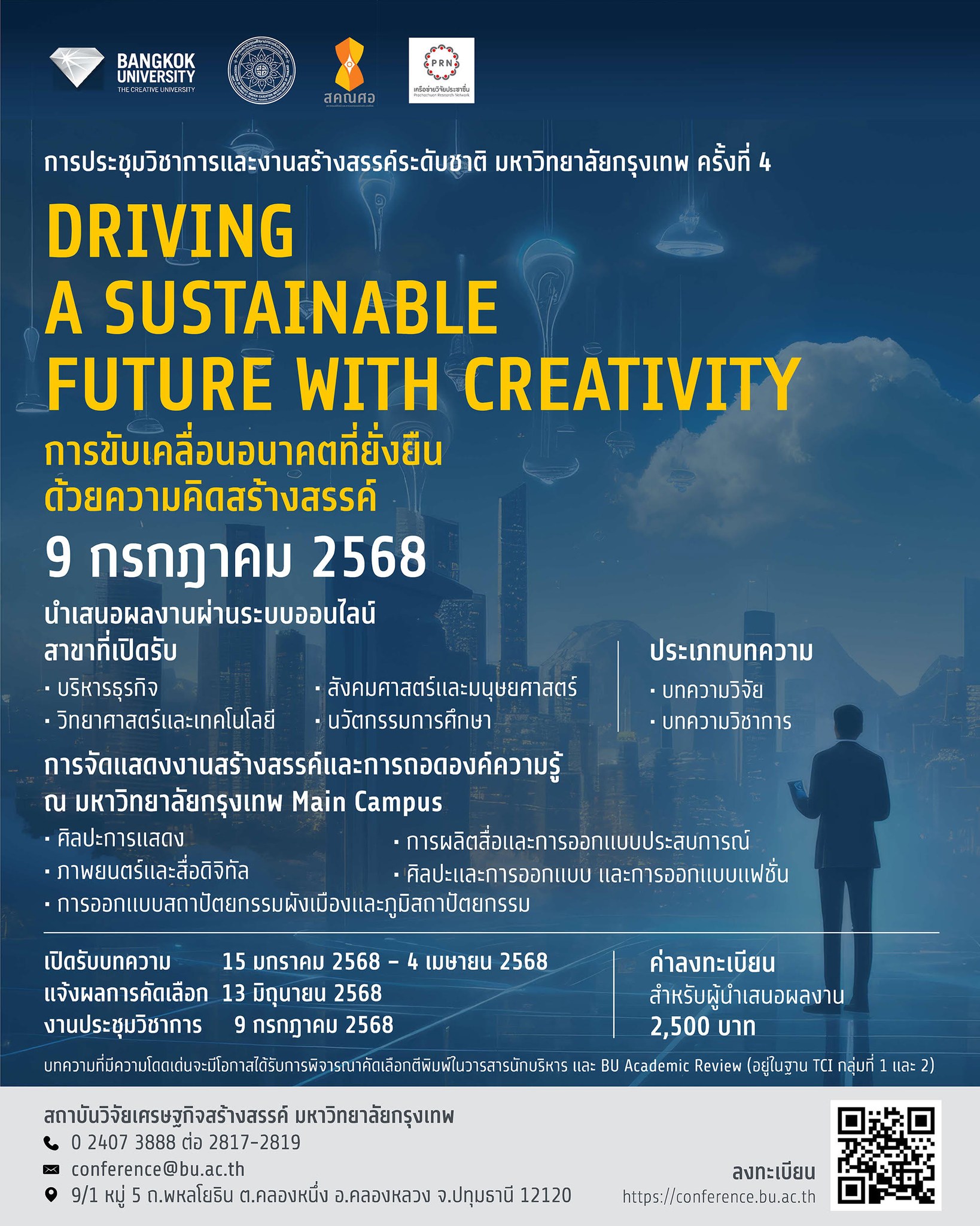 การประชุมวิชาการและงานสร้างสรรค์ระดับชาติ มหาวิทยาลัยกรุงเทพ ครั้งที่ 4