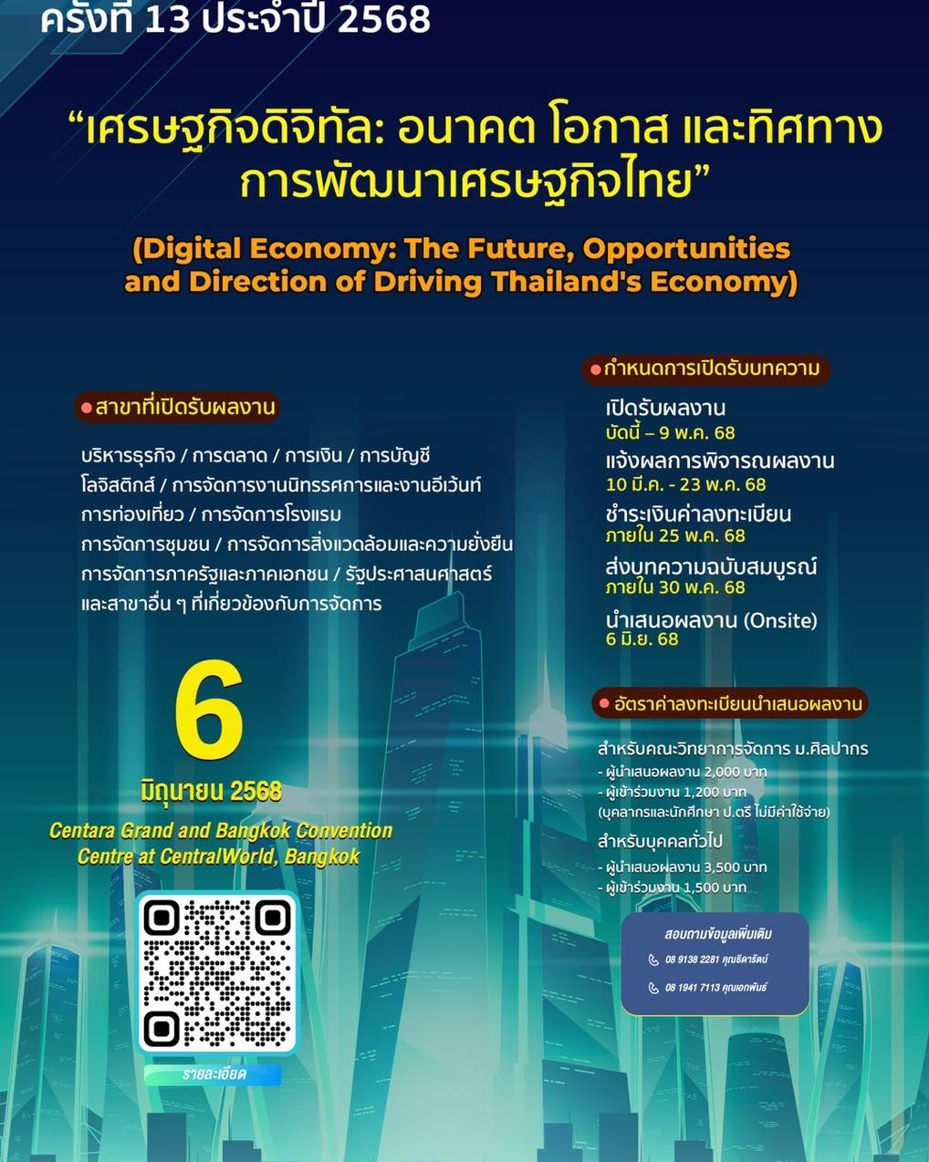 การประชุมวิชาการ ครั้งที่ 13 ประจำปี 2568