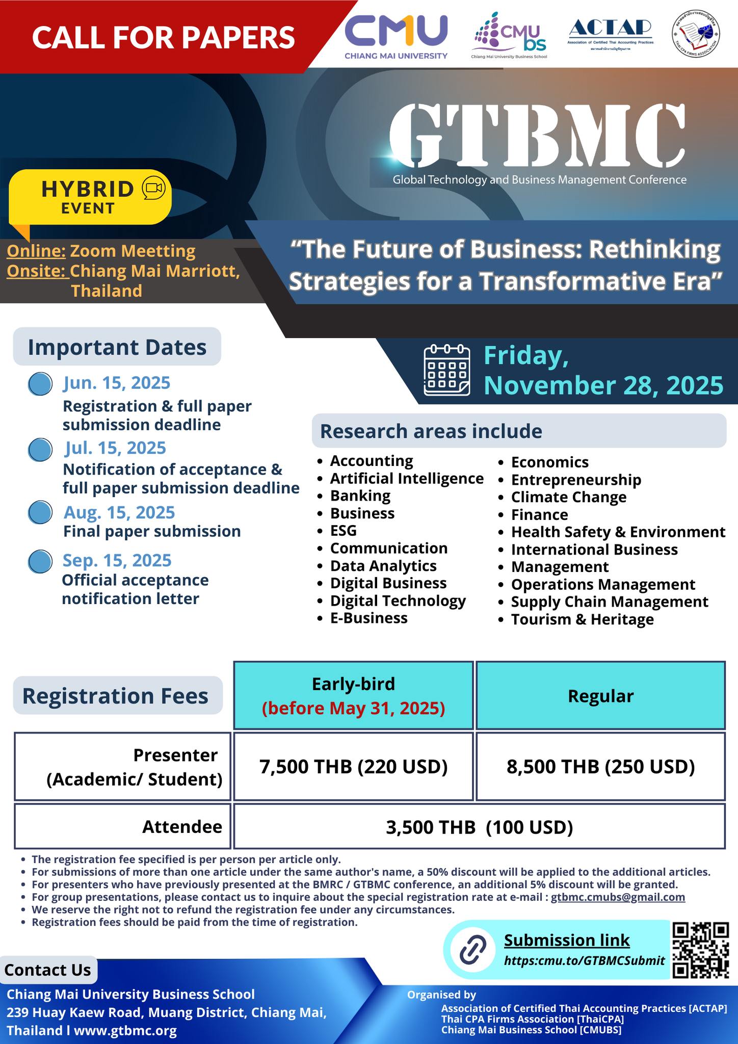 The 13th The Global Technology and Business Management Conference (13th# GTBMC)