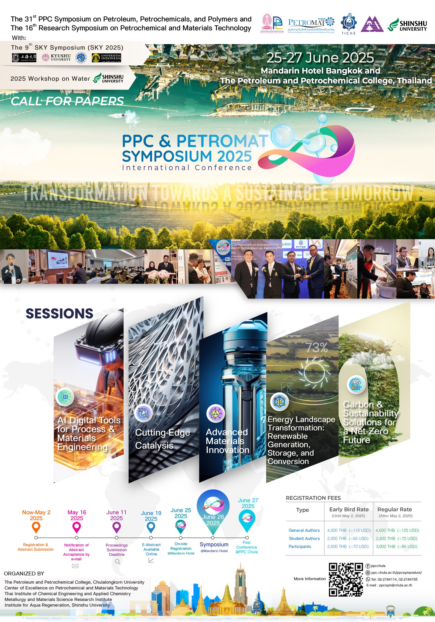 The 31st PPC Symposium on Petroleum, Petrochemicals, and Polymers and The 16th Research Symposium on Petrochemical and Materials Technology (PPC & PETROMAT SYMPOSIUM 2025)