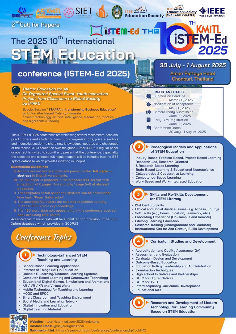 The 10th International STEM Education Conference 2025 (10th# iSTEM 2025)