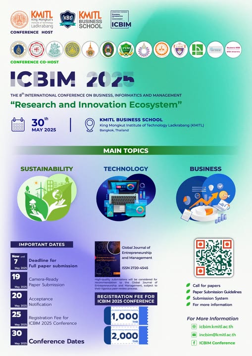 The 8th International Conference on Business, Informatics and Management (8th# ICBIM 2025)