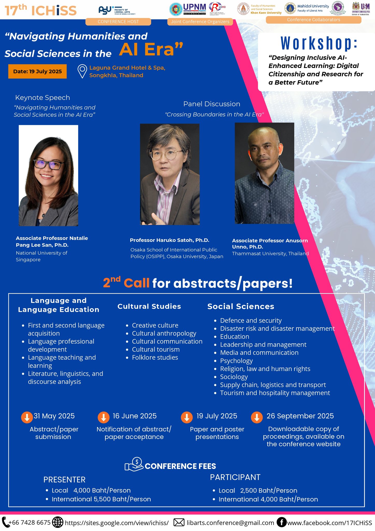 The 17th International Conference on Humanities and Social Sciences (17th# ICHiSS)