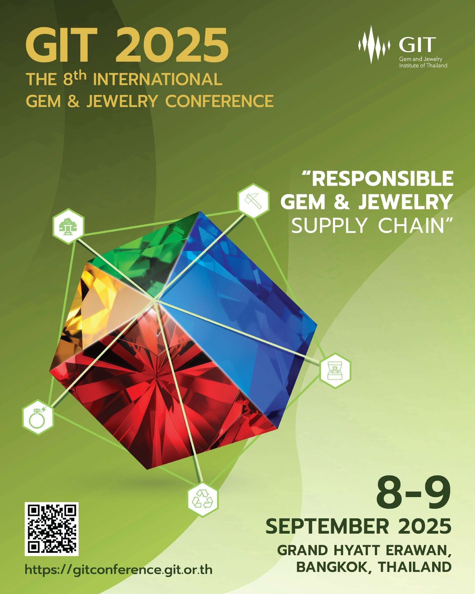 The 8th International Gem and Jewelry Conference (8th# GIT 2025)
