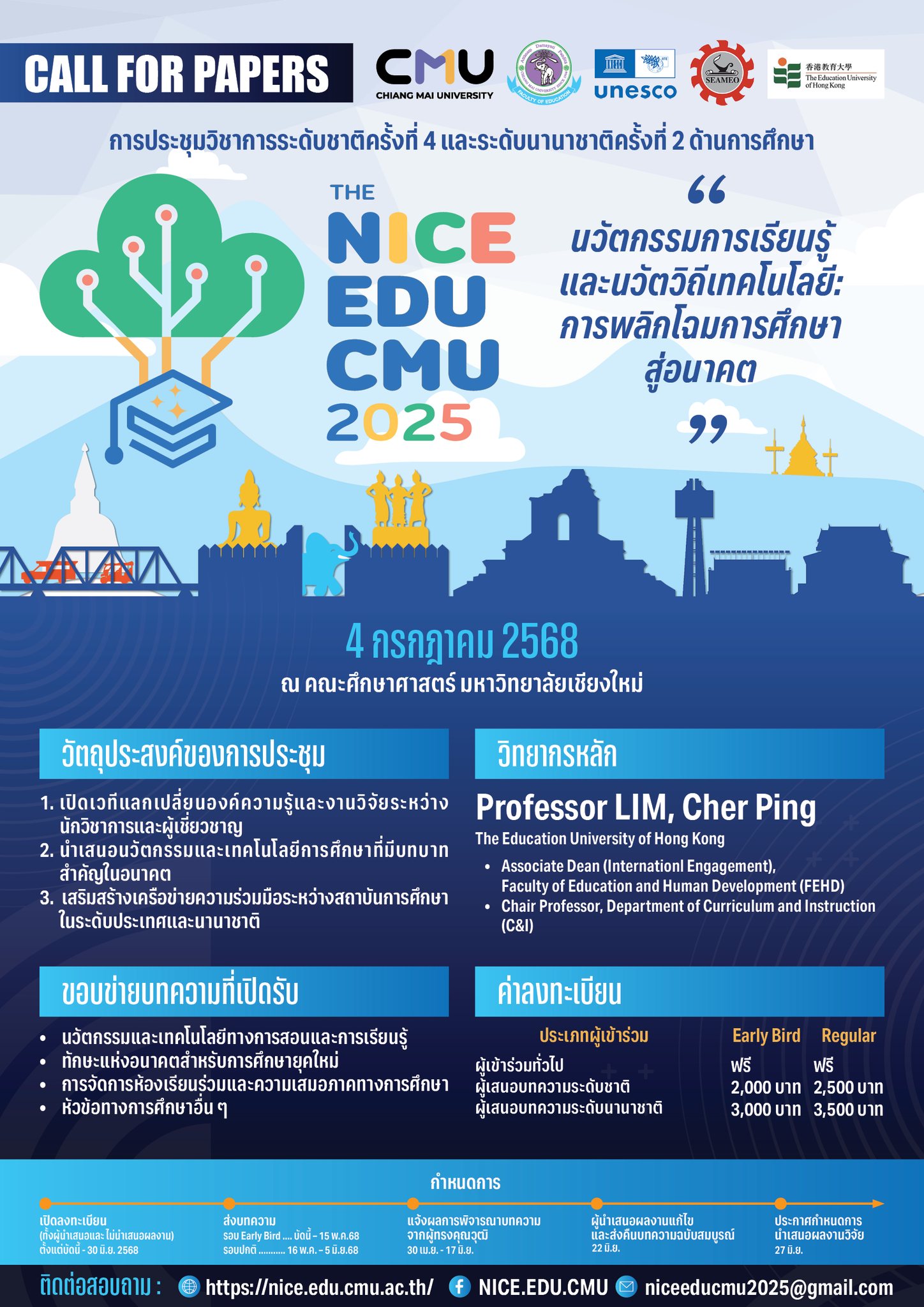 การประชุมวิชาการระดับชาติ ครั้งที่ 4 และระดับนานาชาติ ครั้งที่ 2 ด้านการศึกษา
