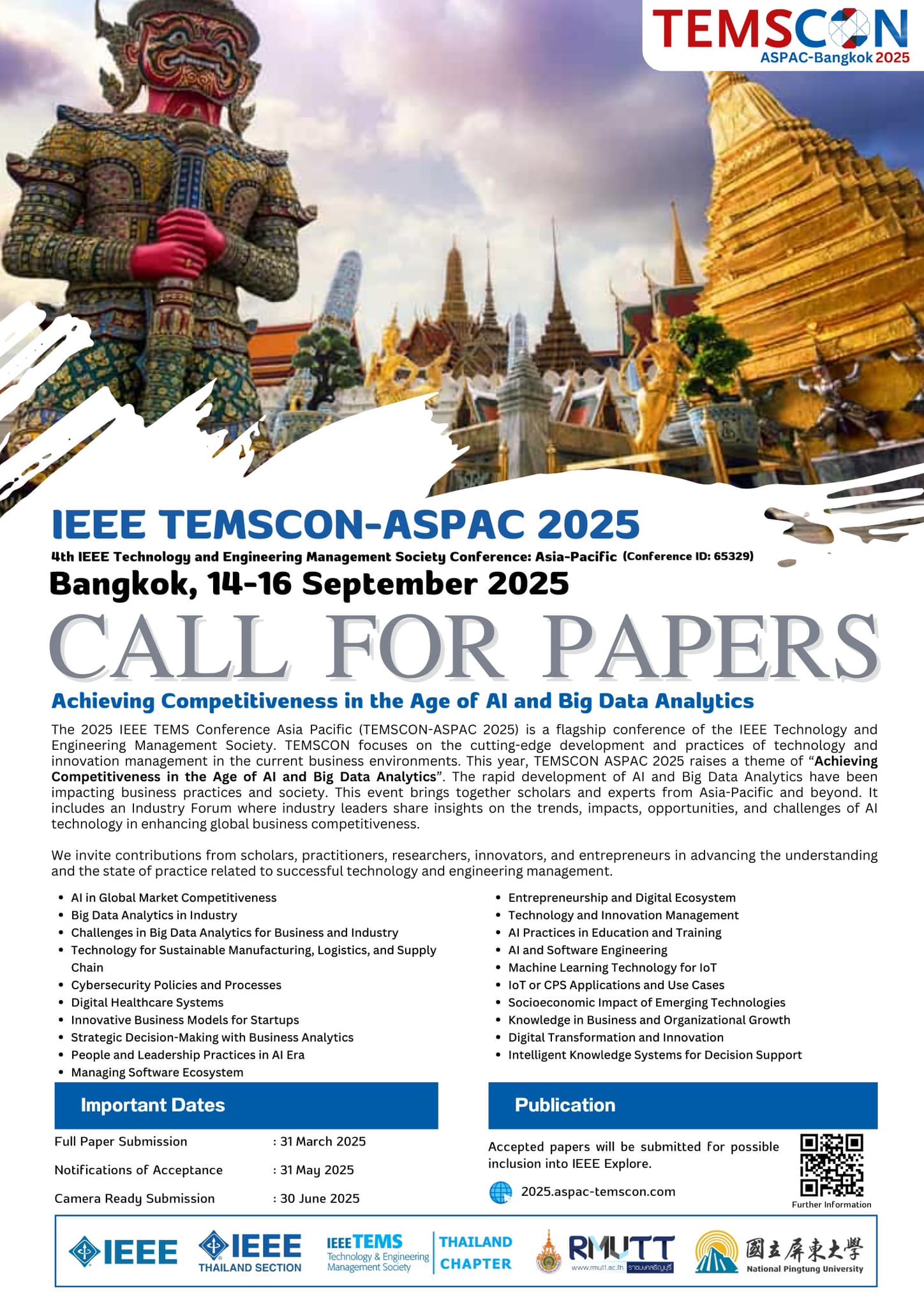 The 4th IEEE Technology and Engineering Management Society Conference: Asia-Pacific (4th# TEMSCON-ASPAC 2025)