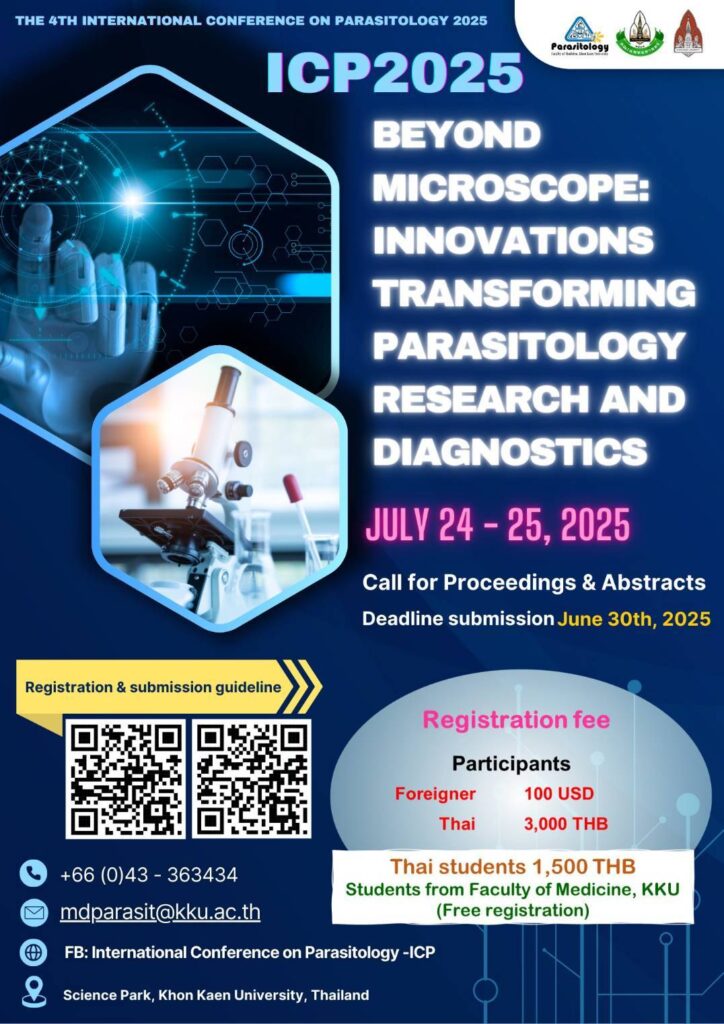 The 4th International Conference on Parasitology 20225: “Beyond Microscope: Innovations Transforming Parasitology Research and Dianostics”