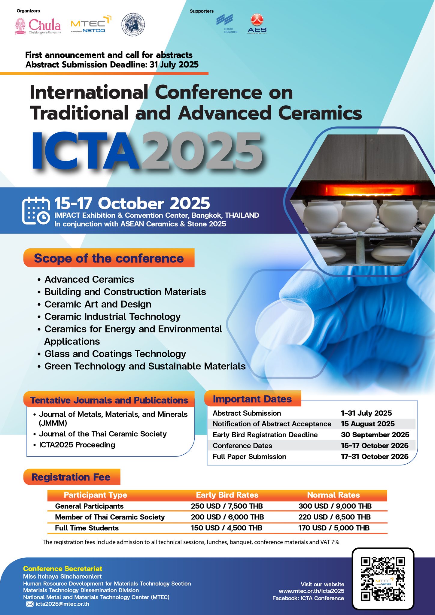 International Conference on Traditional and Advanced Ceramics (ICTA 2025)