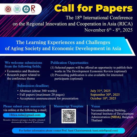 The 18th International Conference on the Regional Innovation and Cooperation in Asia (18th# RICA 2025)