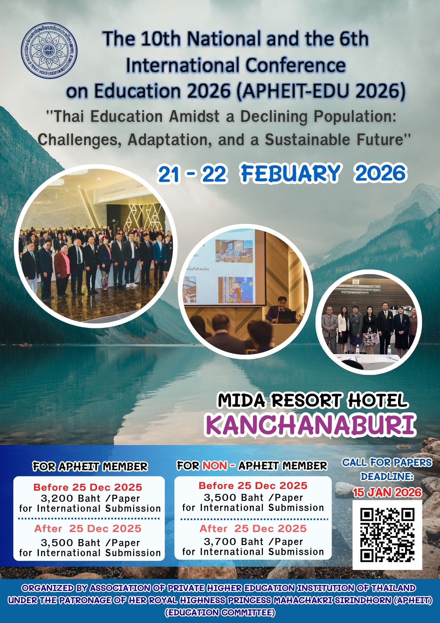 การจัดการประชุมวิชาการและเผยแพร่ผลงานวิจัยคัดสรร สาขาวิชาศึกษาศาสตร์ระดับชาติ ครั้งที่ 10 และระดับนานาชาติ ครั้งที่ 6