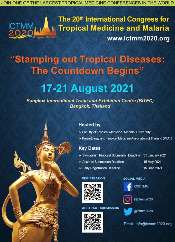 The 20th International Congress for Tropical Medicine and Malaria (ICTMM 2020)