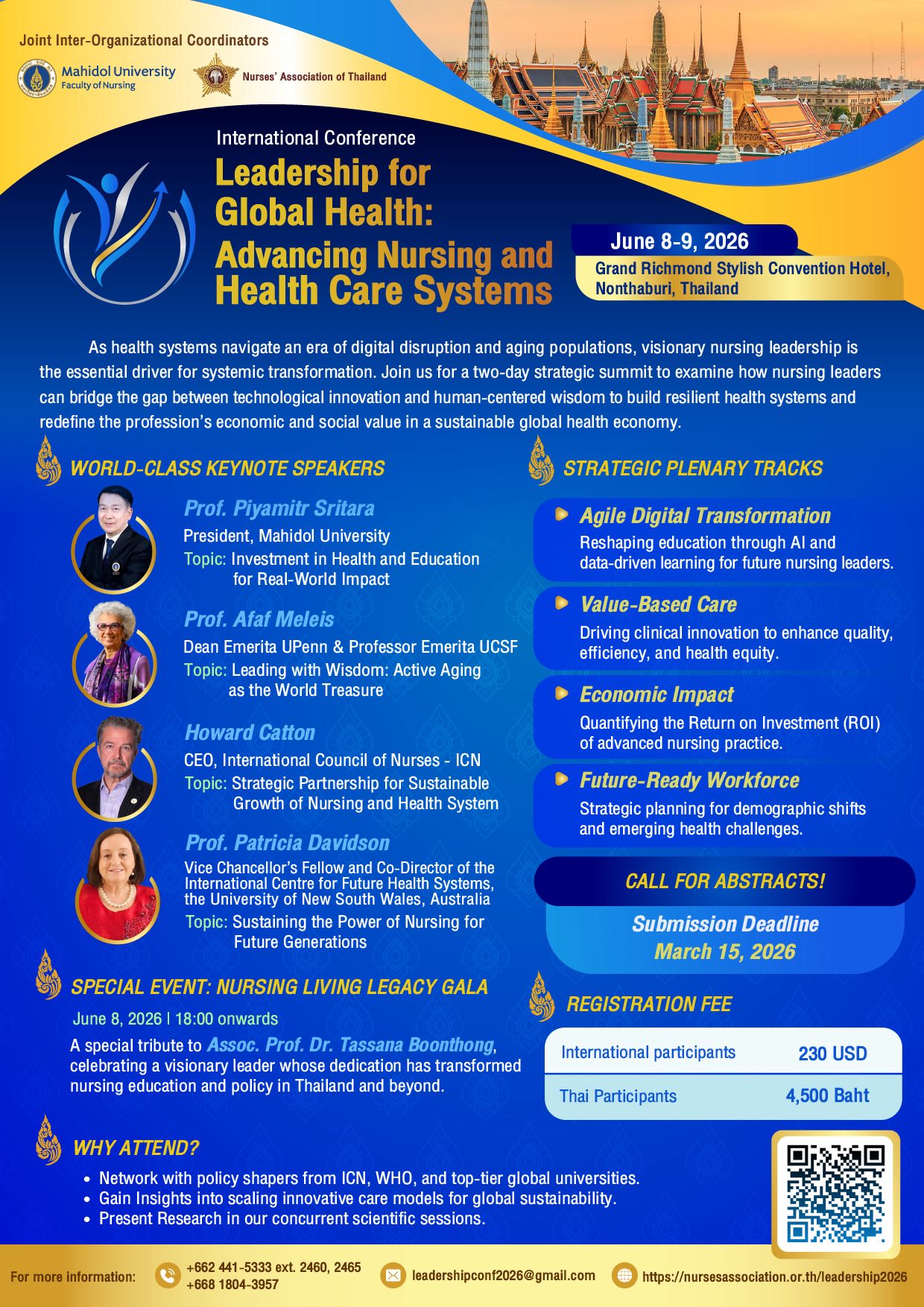 International Conference on Leadership for Global Health: Advancing Nursing and Health Care Systems