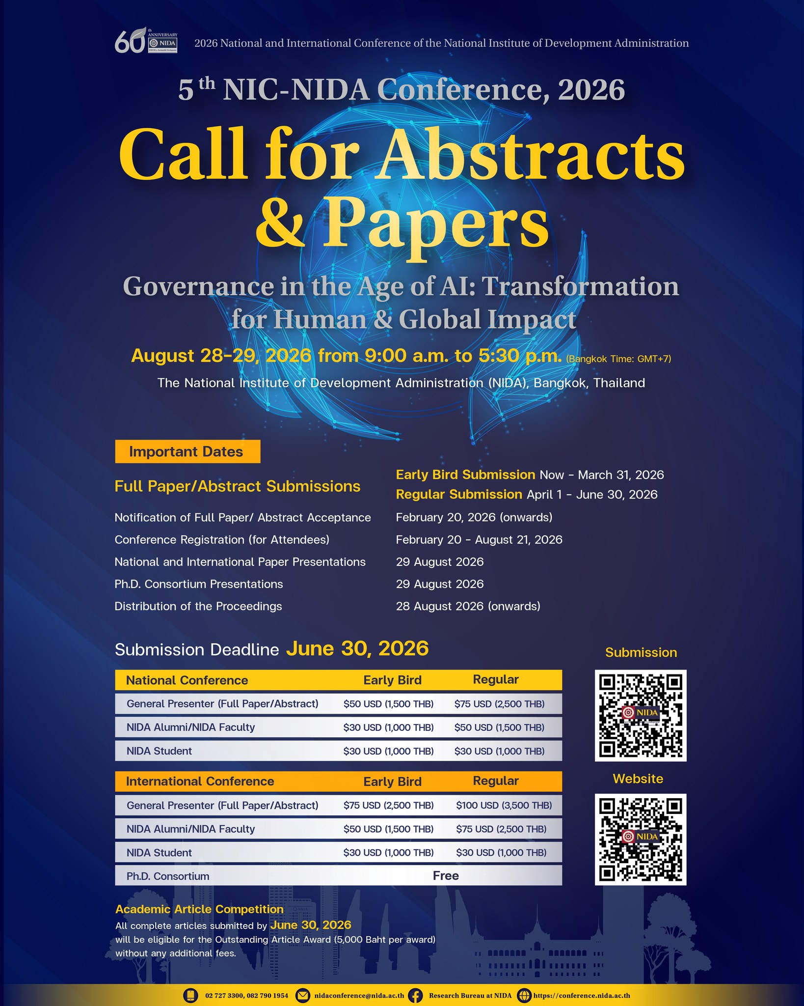 The 5th NIC-NIDA Conference, 2026