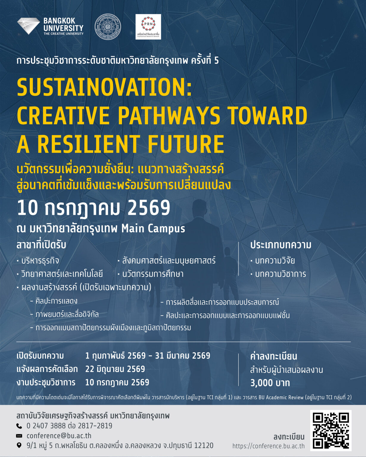 การประชุมวิชาการระดับชาติมหาวิทยาลัยกรุงเทพ ครั้งที่ 5