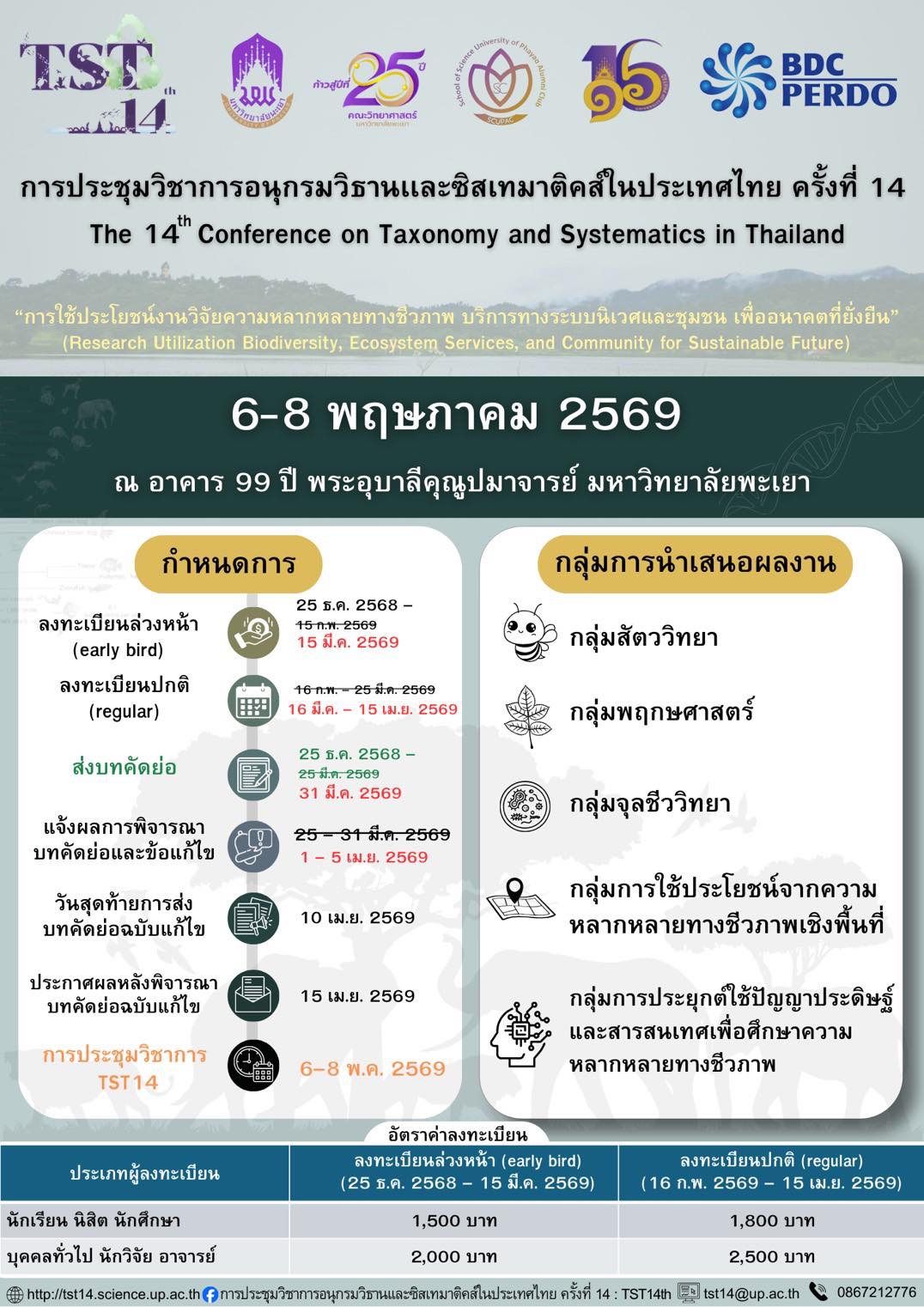 การประชุมวิชาการอนุกรมวิธานและซิสเทมาติคส์ในประเทศไทย ครั้งที่ 14