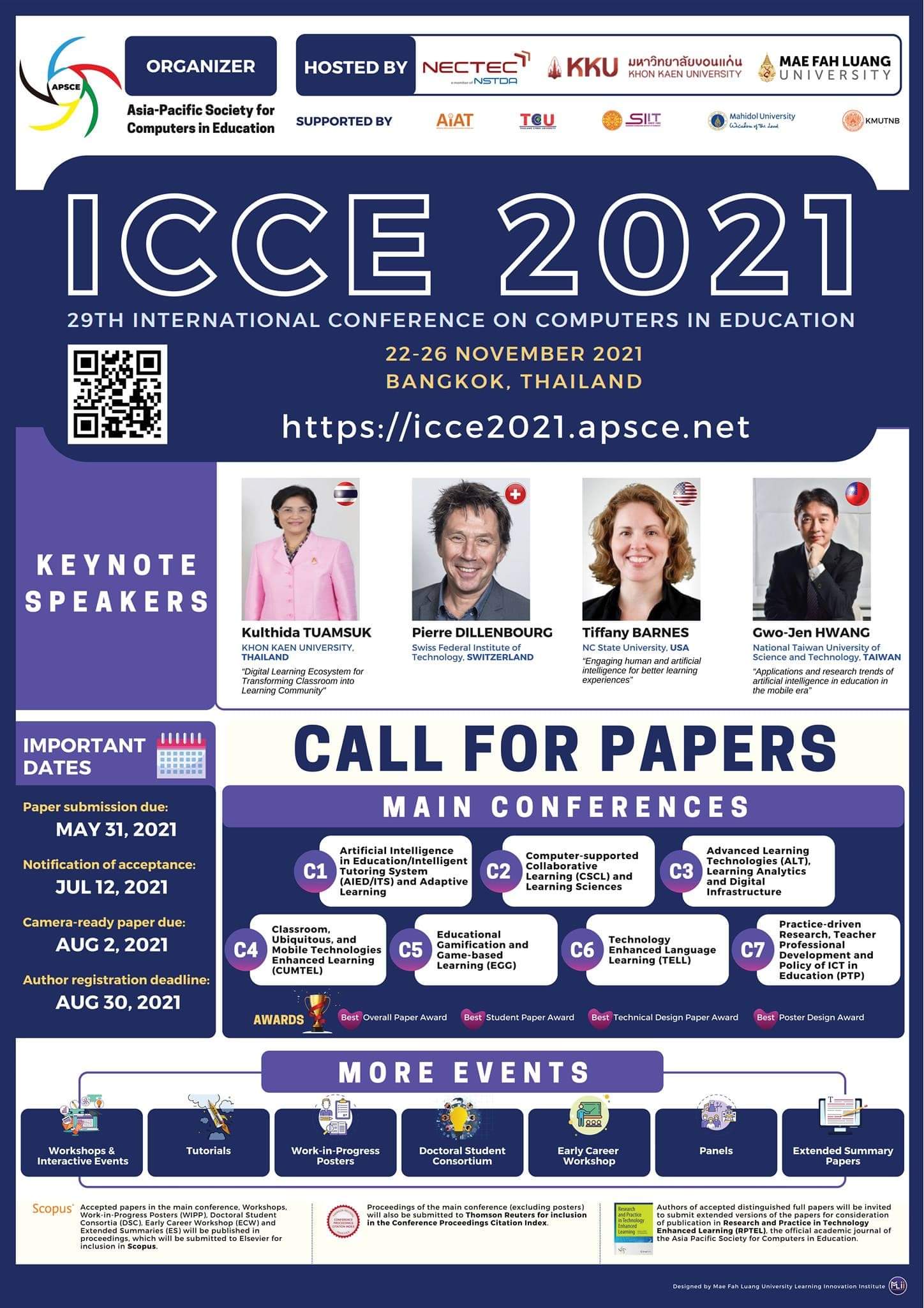 The 29th International Conference on Computers in Education (29th# ICCE 2021)