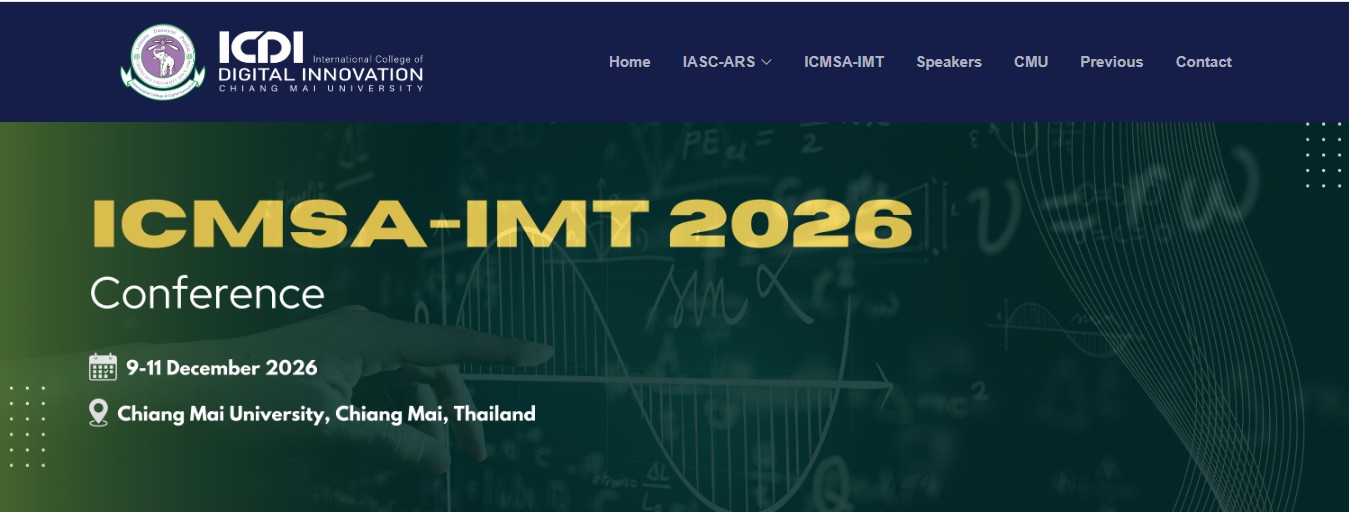 The International Conference on Mathematics, Statistics and Their Applications (ICMSA-IMT 2026)