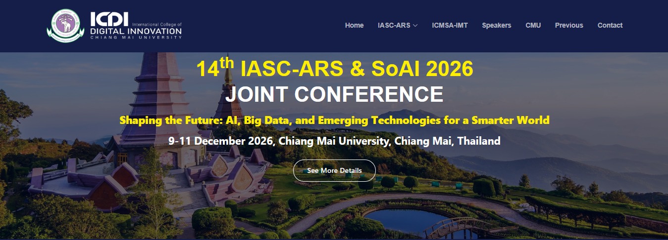 The 14th IASC-ARS & SoAI 2026 Joint Conference