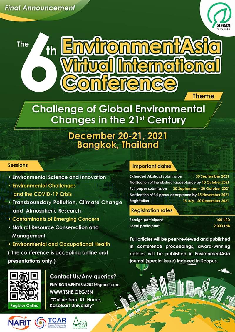 The 6th EnvironmentAsia International Conference