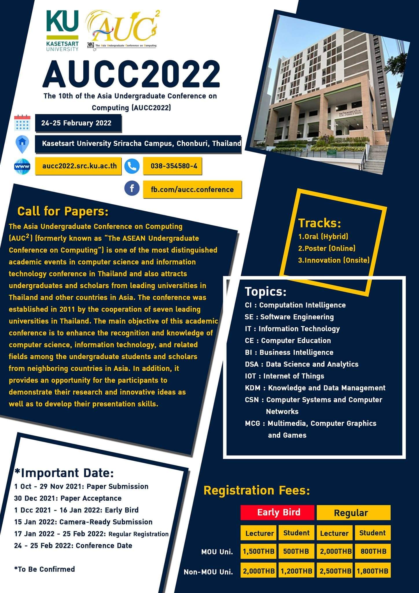 The 10th of the Asia Undergraduate Conference on Computing (10th# AUCC 2022)