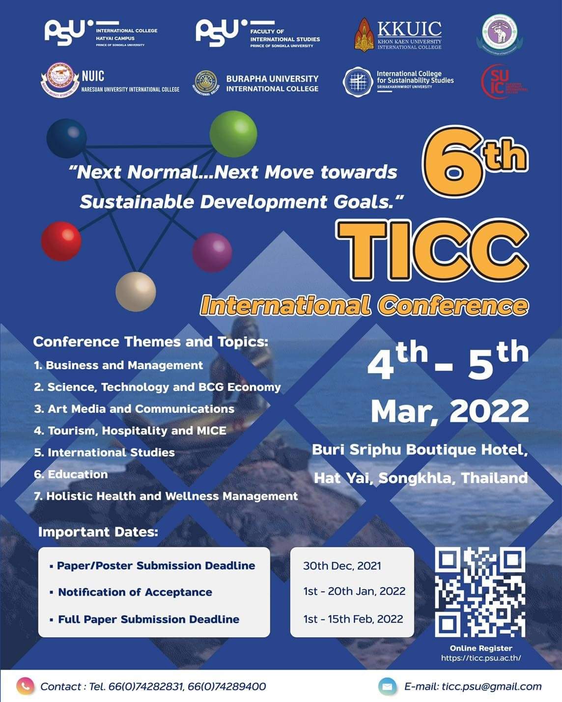 The 6th TICC International Conference: &ldquo;Next Normal&hellip;Next Move towards Sustainable Development Goals.&rdquo;
