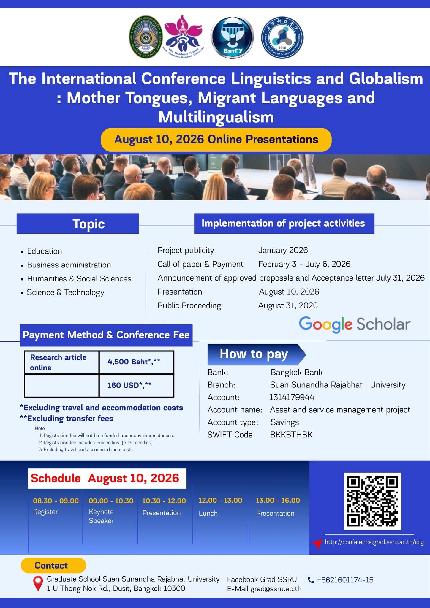 The International Conference Linguistics and Globalism: Mother Tongues, Migrant Languages and Multilingualism