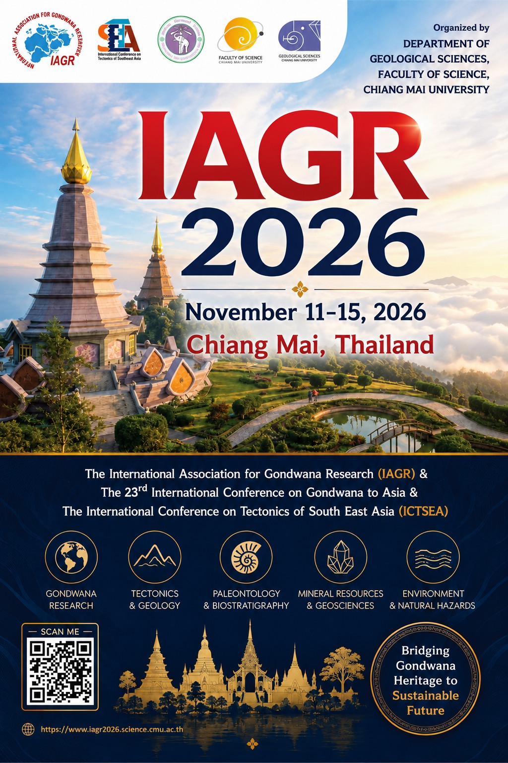 International Association for Gondwana Research (IAGR-2026) & The 23rd International Conference on Gondwana to Asia & International Conference on Tectonics of South East Asia (ICTSEA 2026)