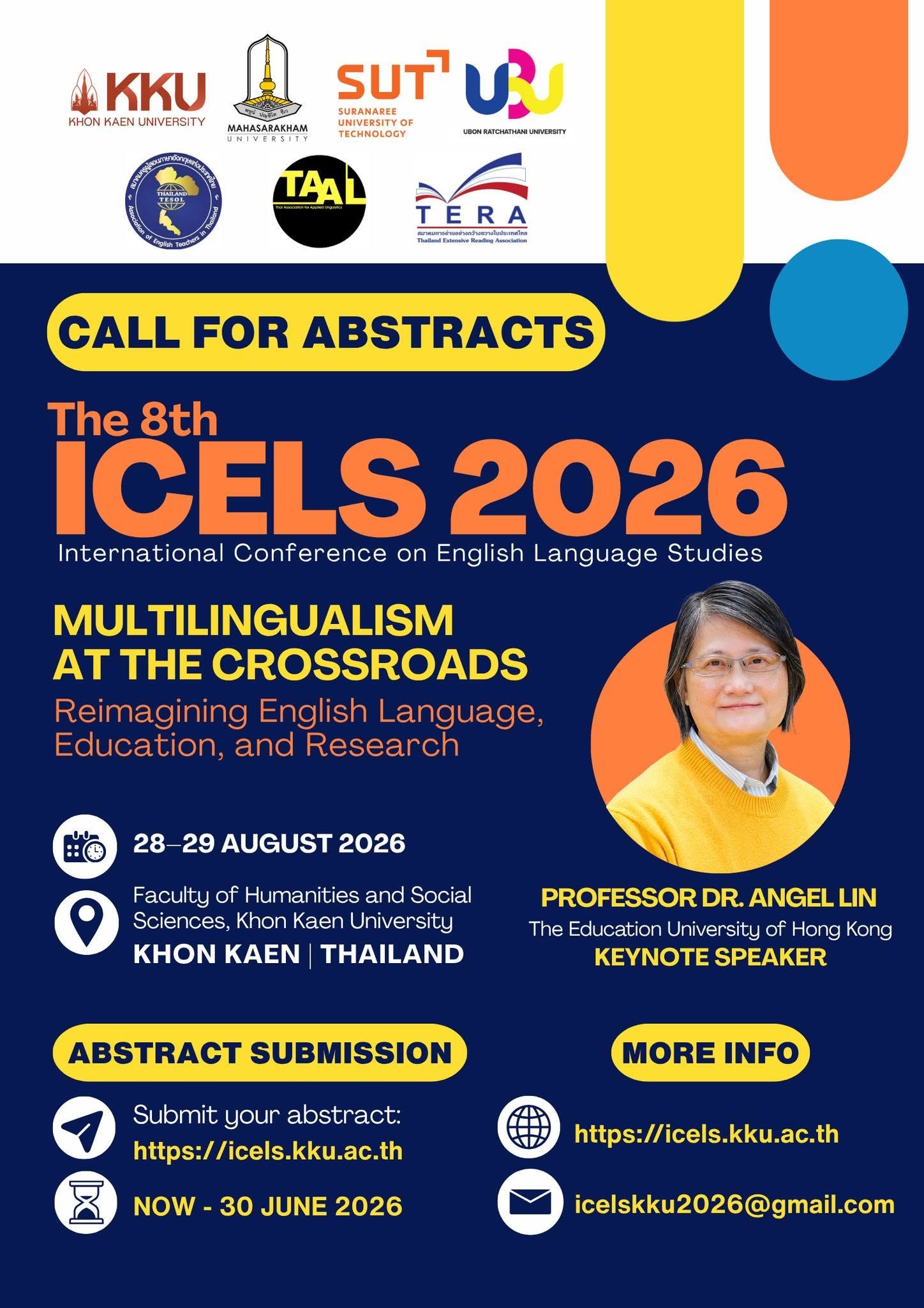 The 8th International Conferecne on English Language Studies 2026 (8th# ICELS 2026)