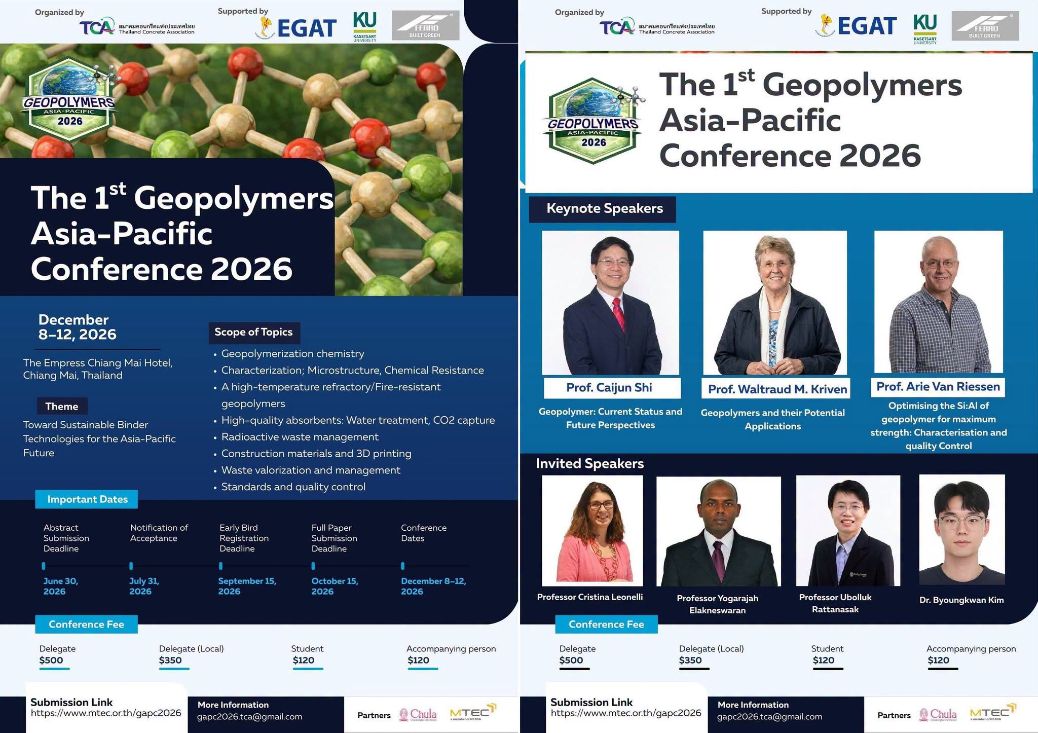 The 1st Geopolymers Asia-Pacific Conference 2026 (1st# GAPC 2026)