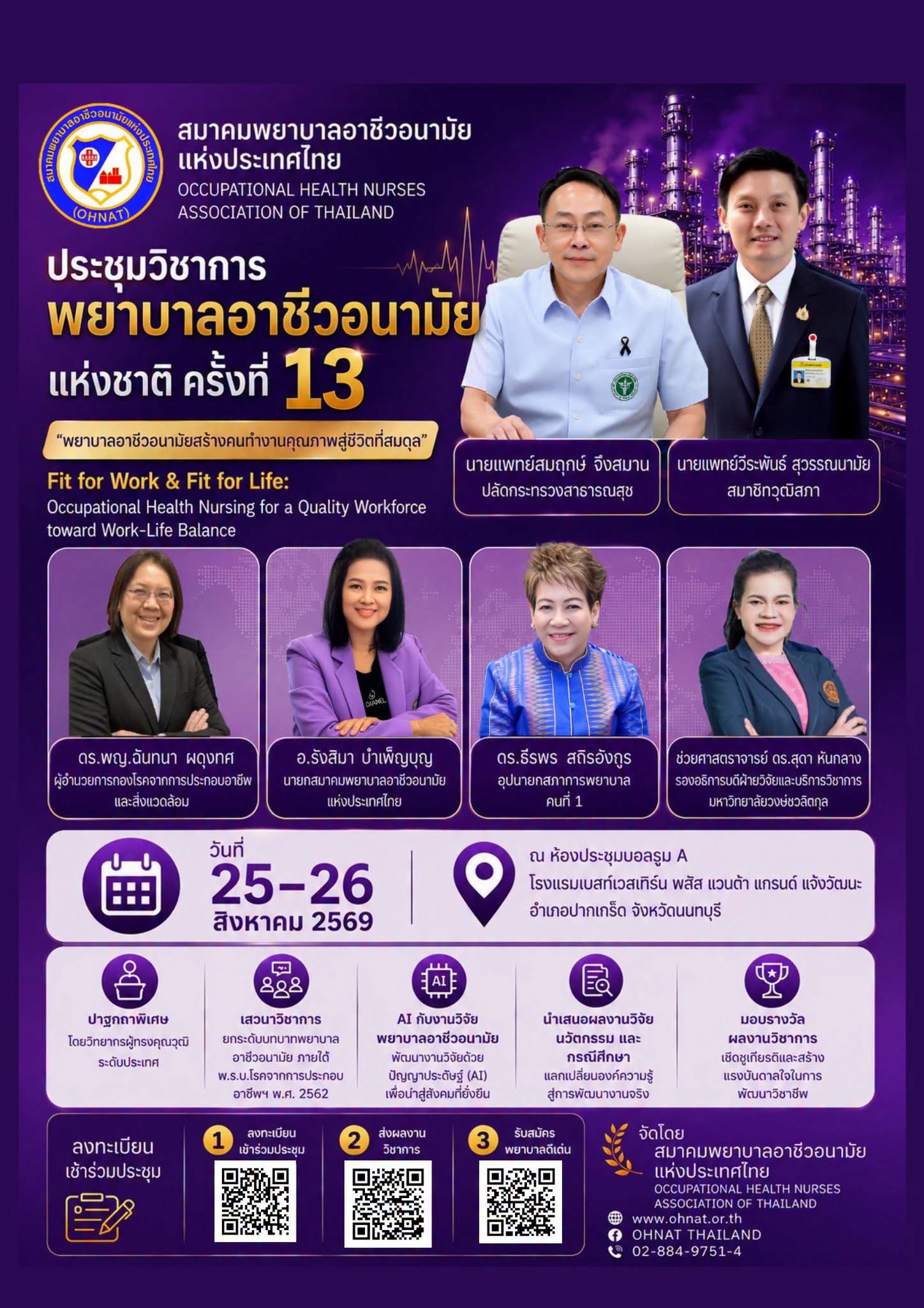 การประชุมวิชาการพยาบาลอาชีวอนามัยแห่งชาติ ครั้งที่ 13