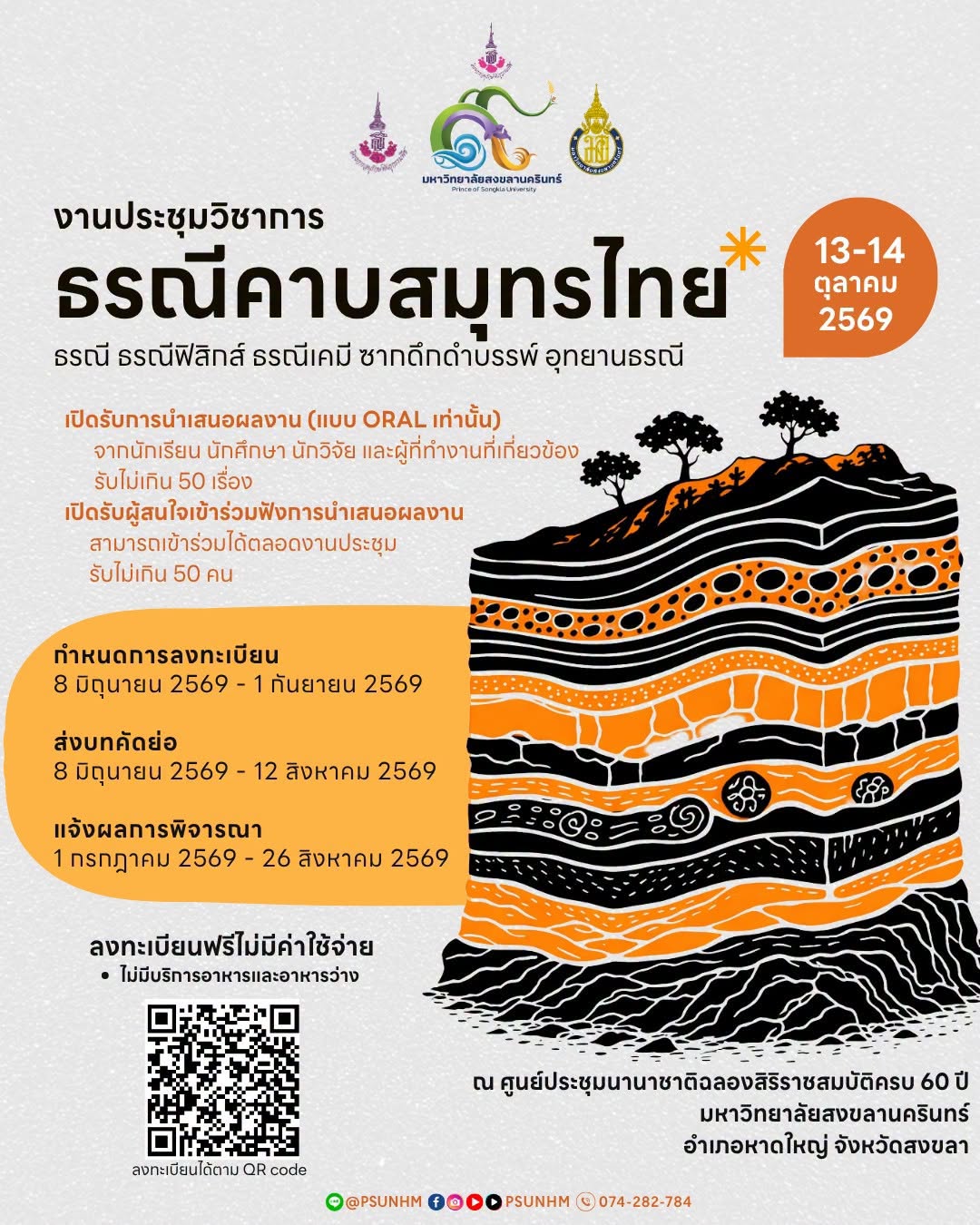 งานประชุมวิชาการธรณีคาบสมุทรไทย : ธรณี ธรณีฟิสิกส์ ธรณีเคมี ซากดึกดำบรรพ์ อุทยานธรณี