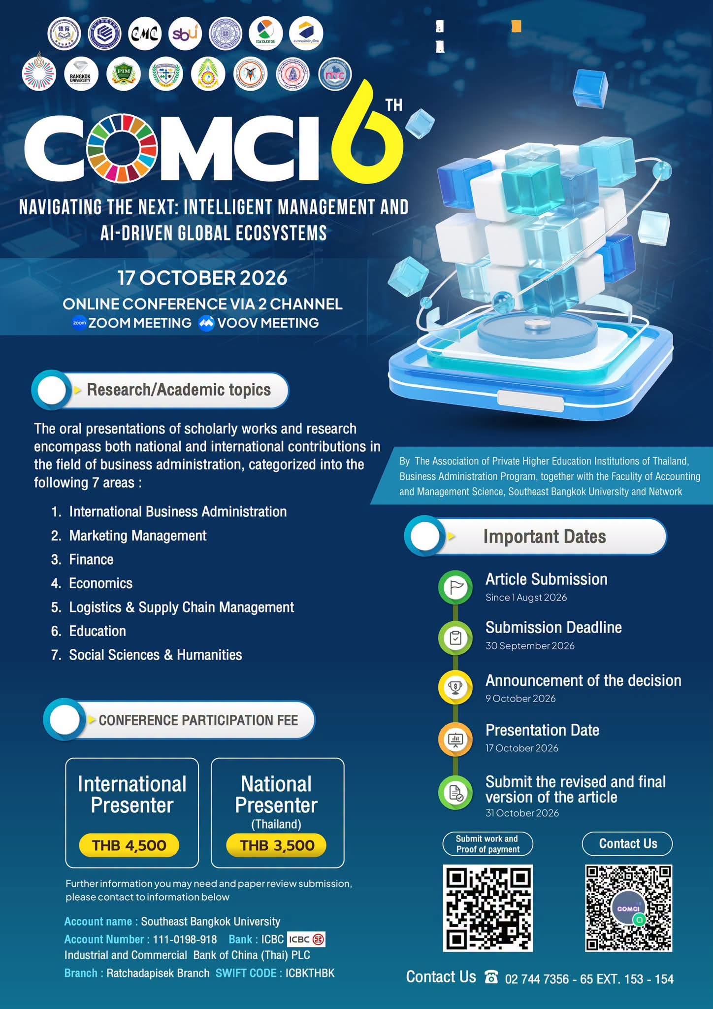 Crises and Opportunities Management Conference National & International (COMCI 6th#)