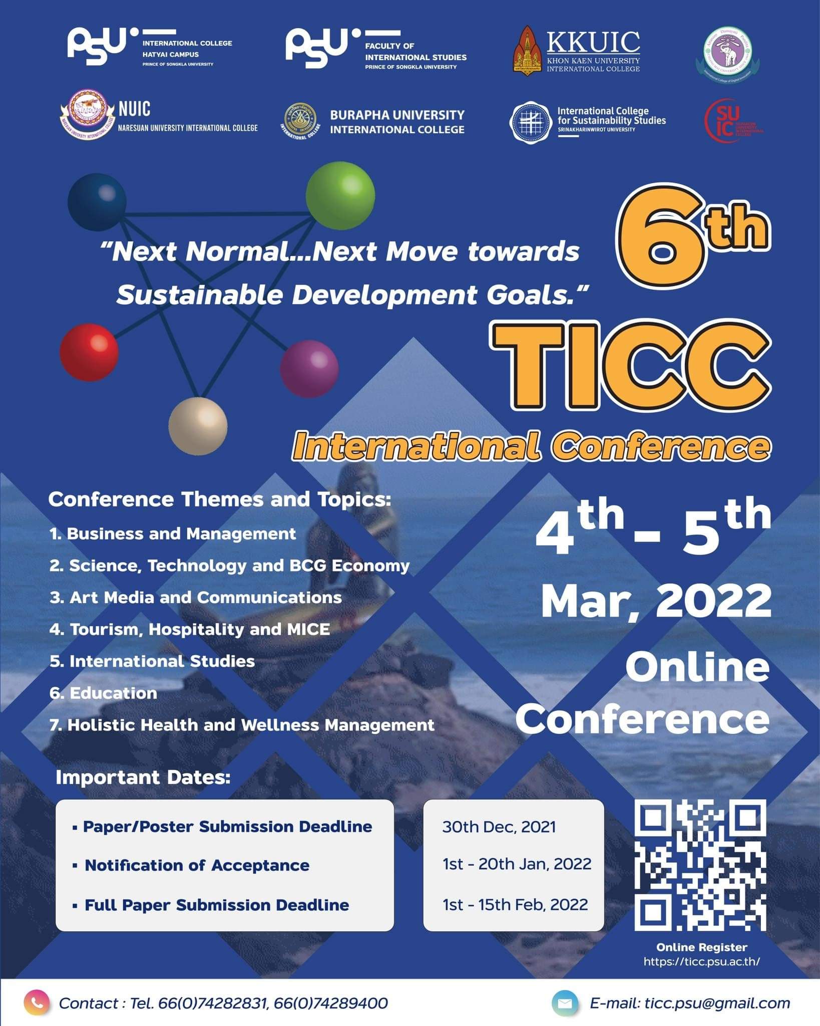 The 6th TICC International Conference: &ldquo;Next Normal&hellip;Next Move towards Sustainable Development Goals&rdquo;