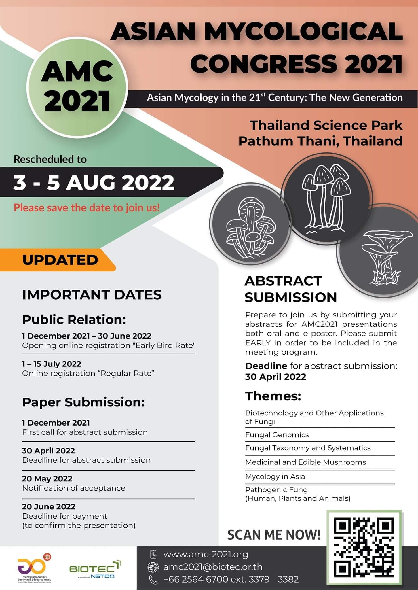 การประชุมวิชาการด้านราวิทยาระดับเอเชีย: &quot;Asian Mycology in the 21st Century: The New Generation&quot;