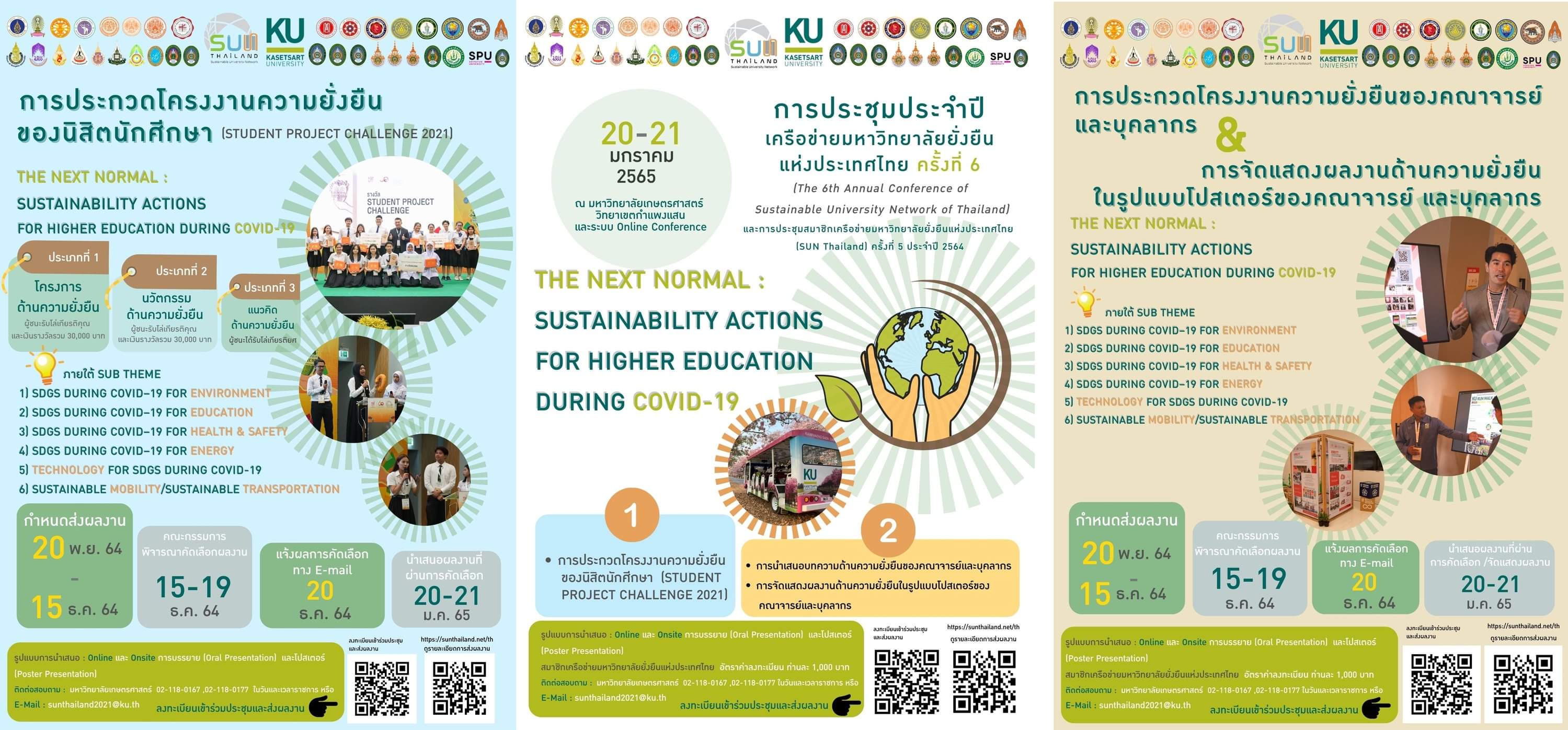 การประชุมประจำปีเครือข่ายมหาวิทยาลัยยั่งยืนแห่งประเทศไทย ครั้งที่ 6