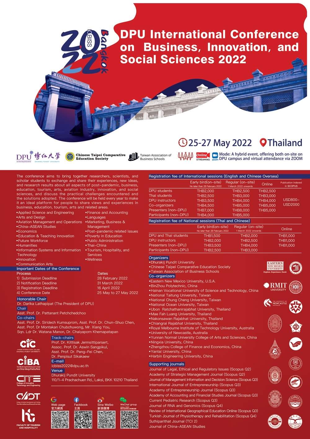 DPU International Conference on Business, Innovation, and Social Sciences 2022 (DPU ICBISS 2022)