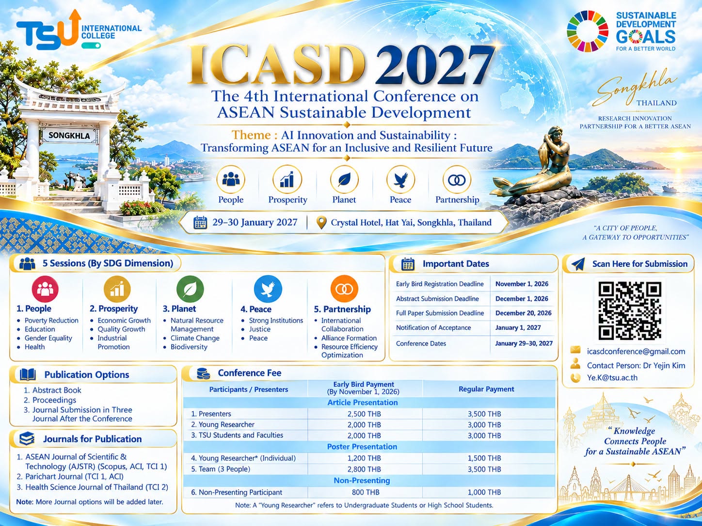The 4th International Conference on ASEAN Sustainable Development 2027 (4th# ICASD 2027)