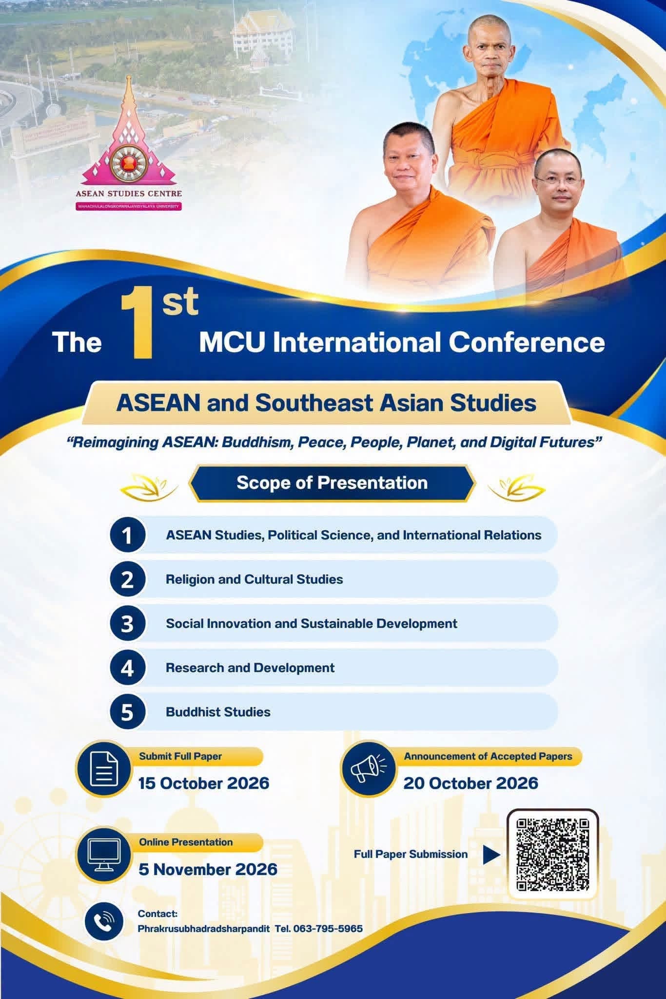 The 1st MCU International Conference on ASEAN and Southeast Asian Studies