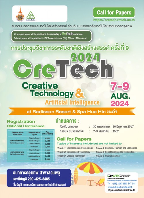 การประชุมวิชาการระดับชาติเชิงสร้างสรรค์ ครั้งที่ 9 ประจำปี 2567