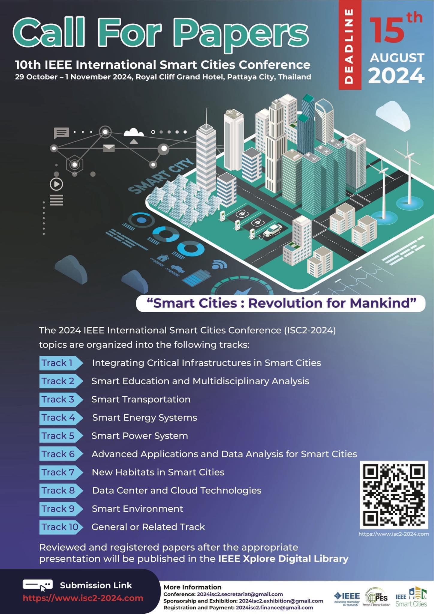 The 10th IEEE International Smart Cities Conference (10th# ISC2-2024)