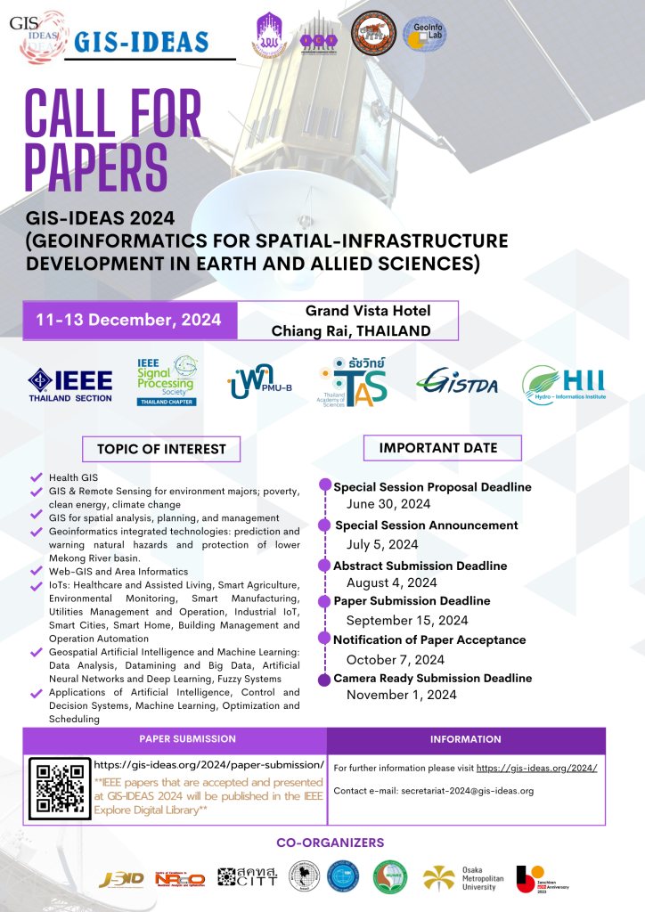 2024 Geoinformatics for Spatial-Infrastructure Development in Earth and Allied Sciences (GIS-IDEAS 2024)