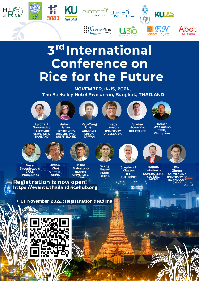 The 3rd International Conference on Rice for the Future (3rd# ICRF 2024)