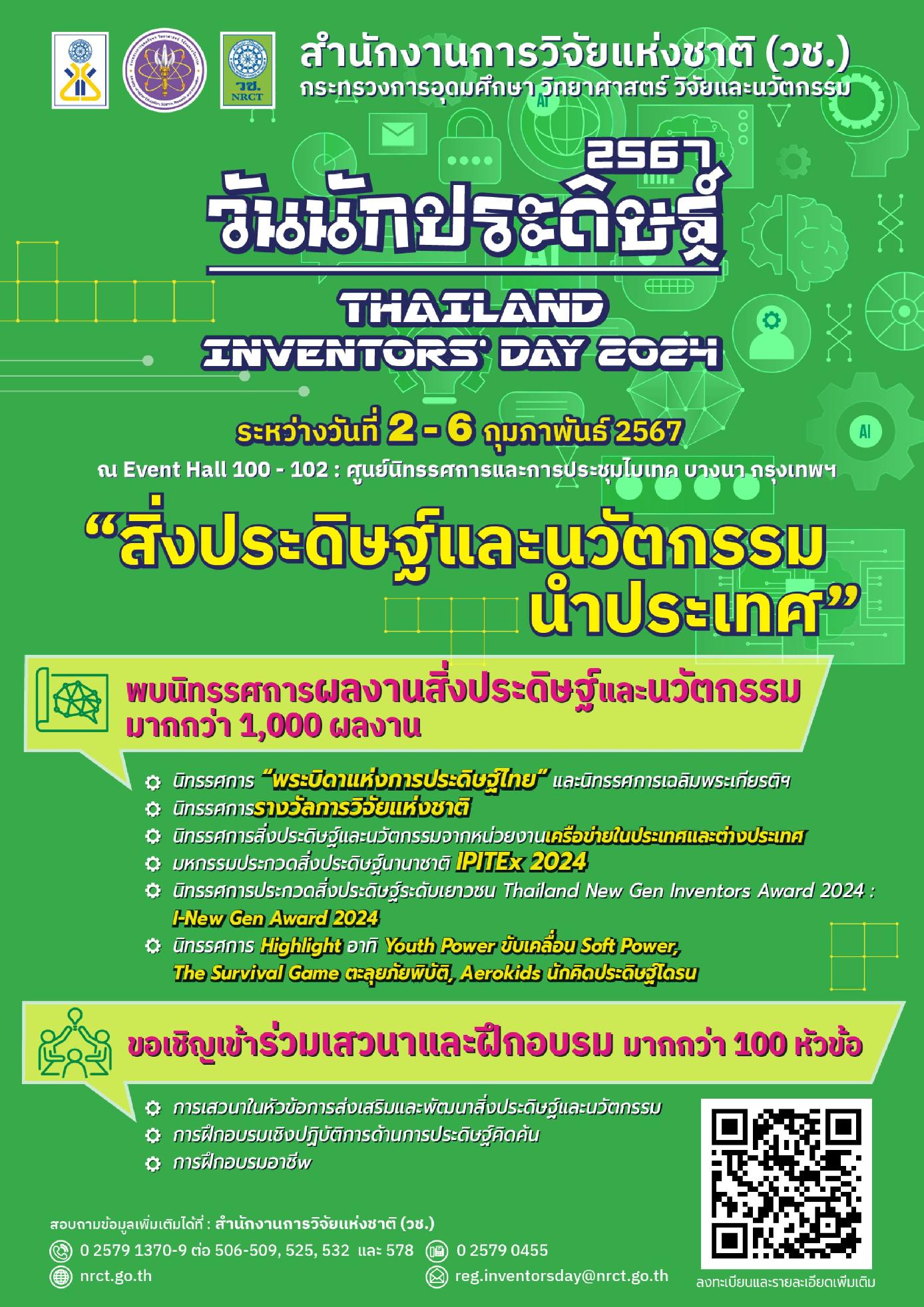 งานวันนักประดิษฐ์ ประจำปี 2567